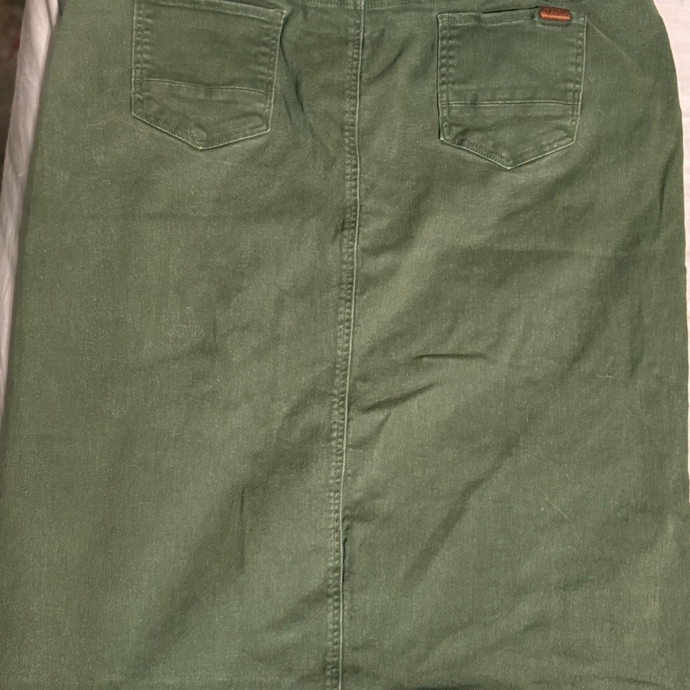 Nuggles Green Denim Skirt